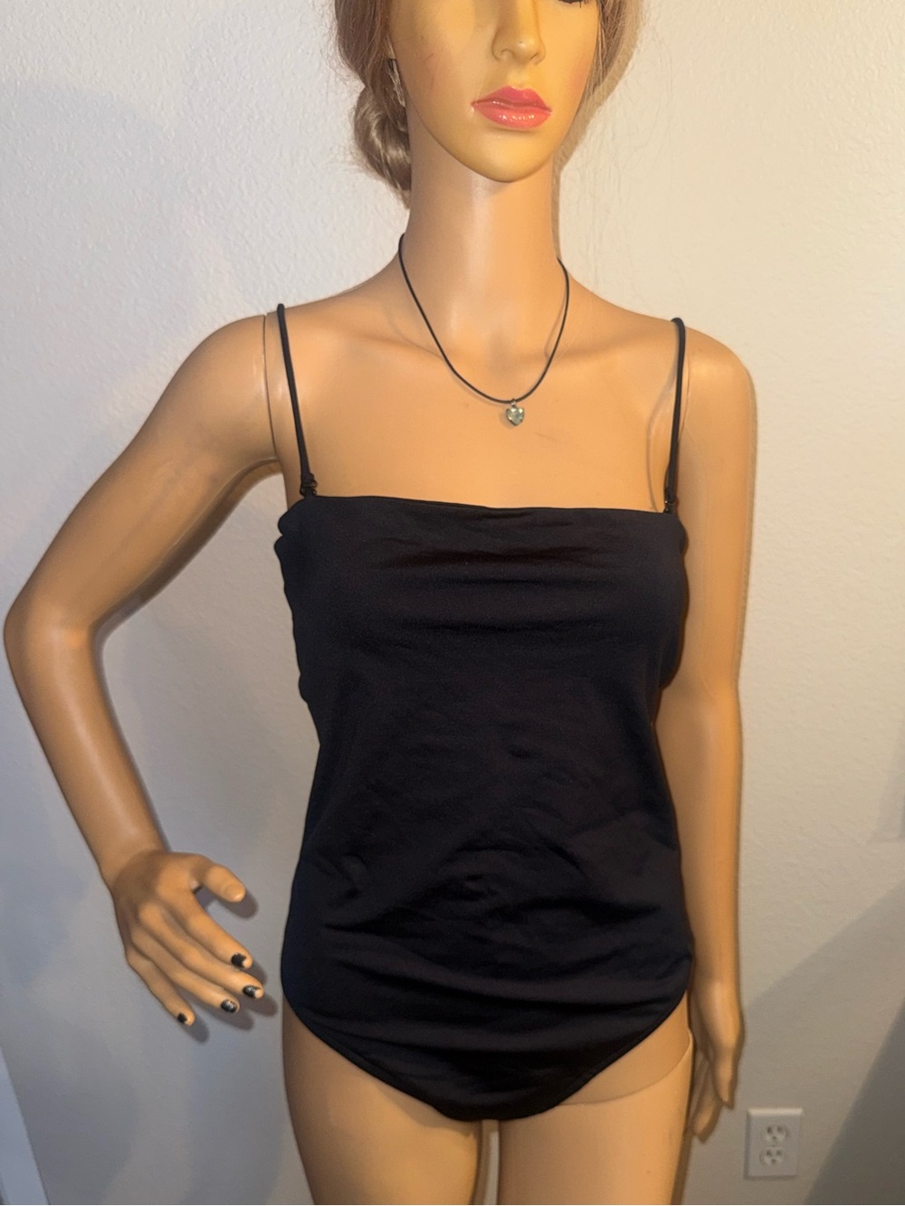 Reformation Black Bodysuit w/ Removable Straps Size L